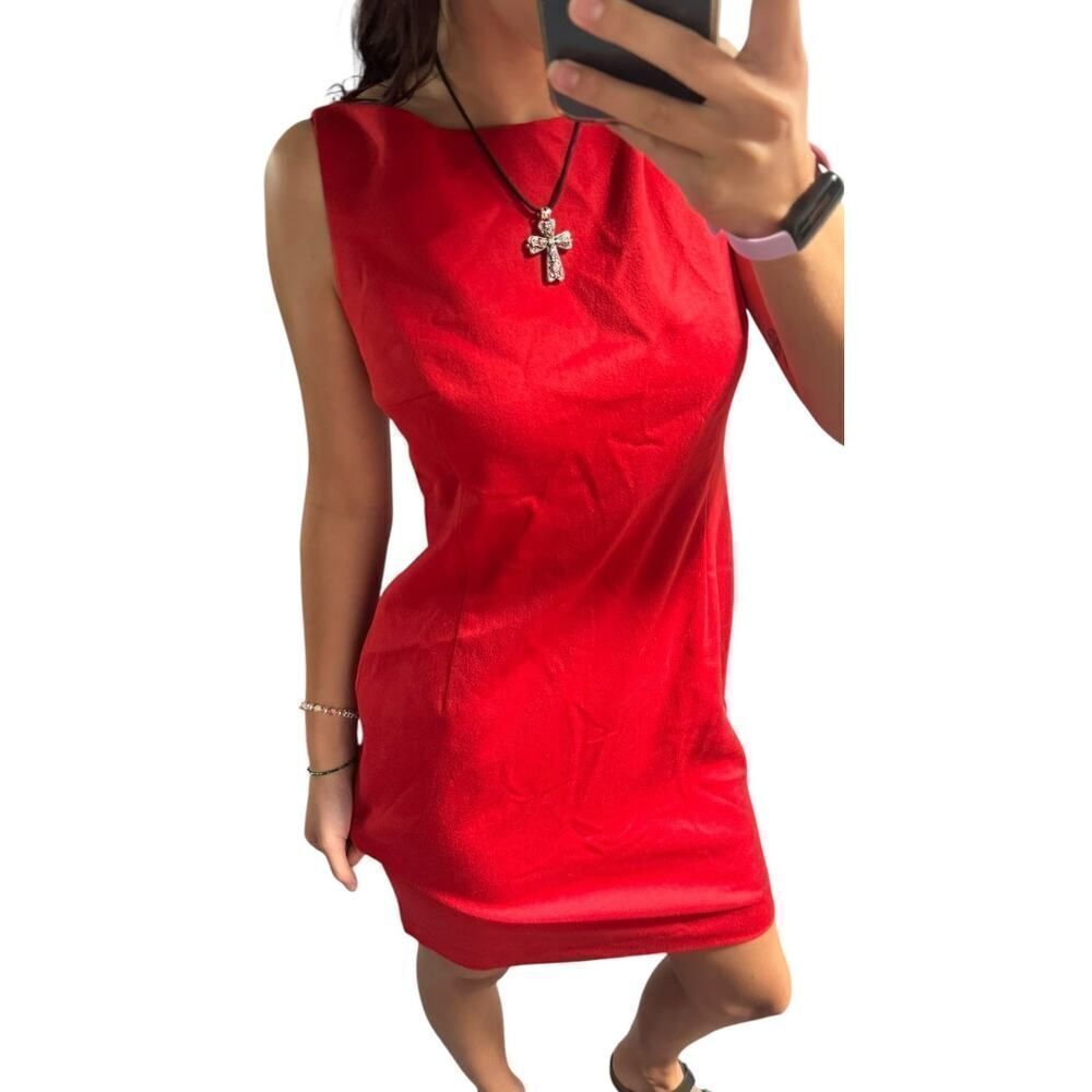 AKRIS PUNTO Angora Boat Neck Sleeveless Sheath - Size 6 - Pre-owned